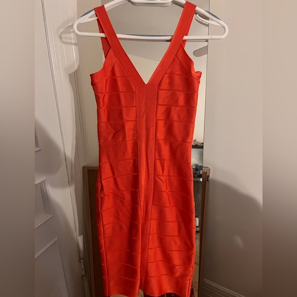 French connection orange bandage dress - Picture 1 of 2
